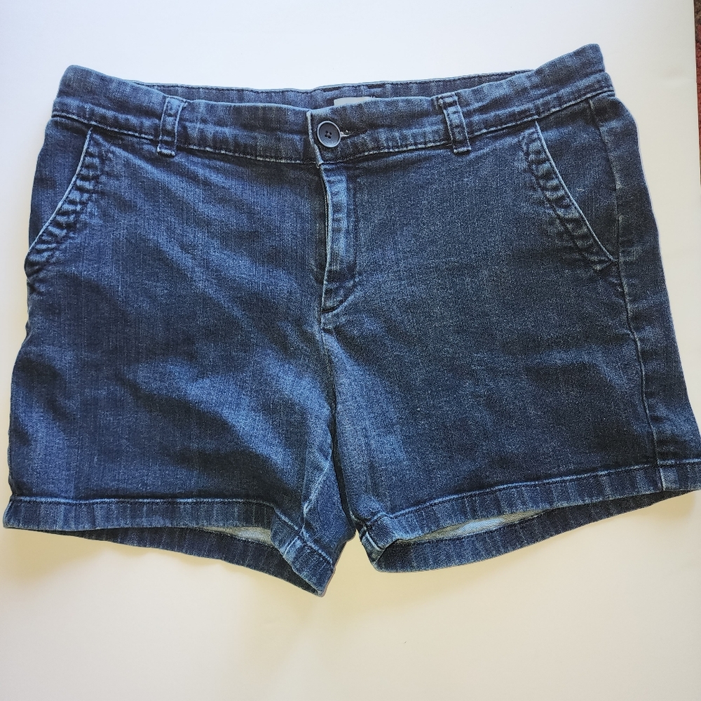 4 Inch Jean Chino Shorts by Liz Caliborne Size 12